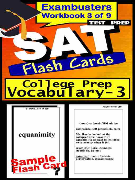 Title details for SAT Test College Prep Vocabulary—SAT Flashcards—SAT Prep Exam Workbook 3 of 9 by SAT Exambusters - Available